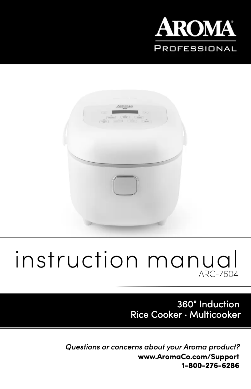 Page 1 de la notice Manuel utilisateur Aroma ARC-7604
