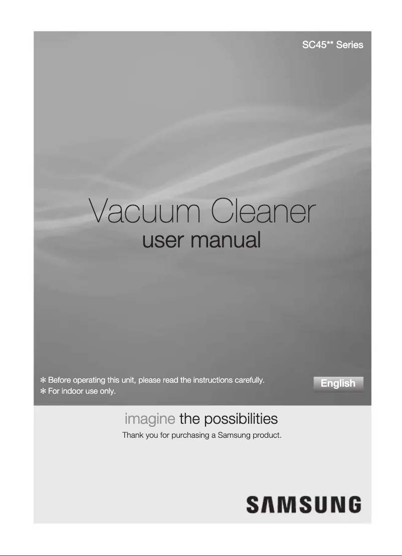 Página 1 del manual Manual de usuario Samsung SC4581