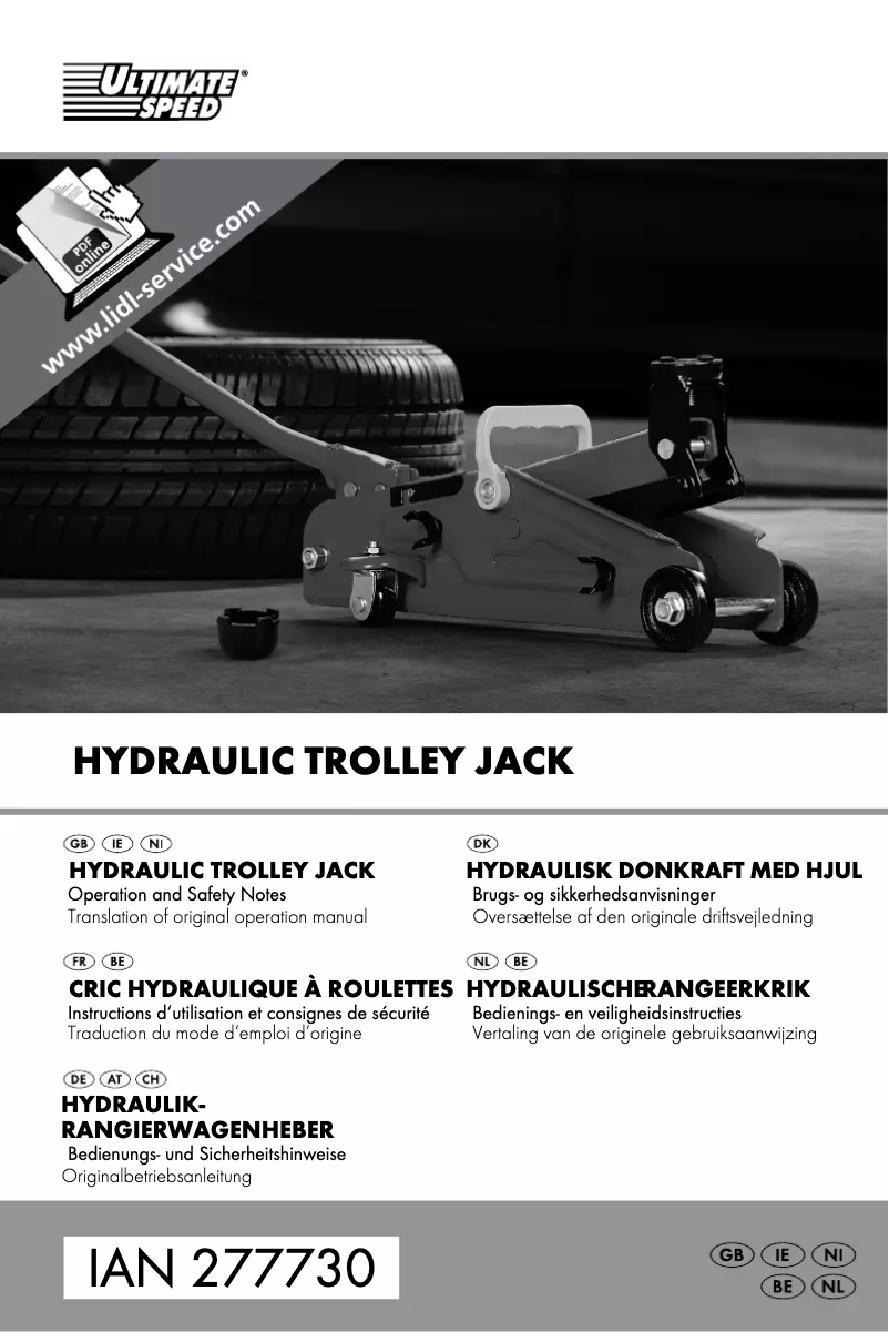 Page 1 de la notice Manuel utilisateur Ultimate Speed IAN 277730