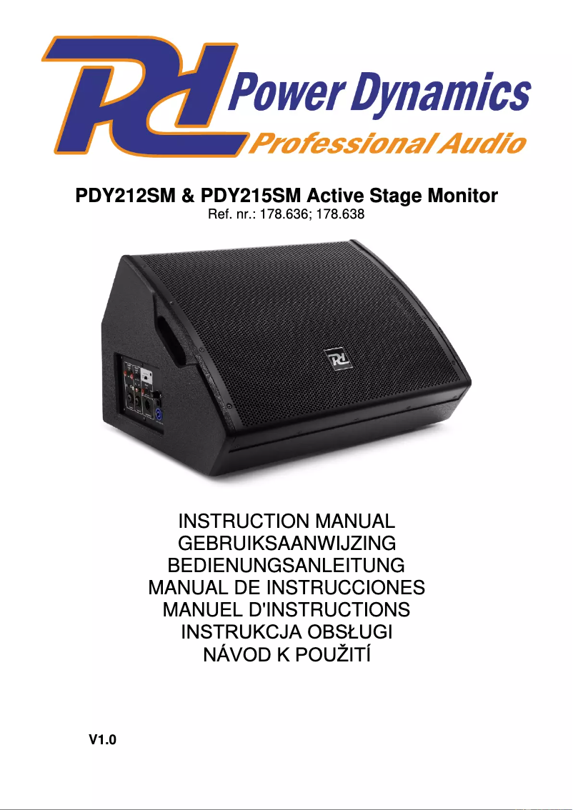 Page 1 de la notice Manuel utilisateur Power Dynamics PDY215SM