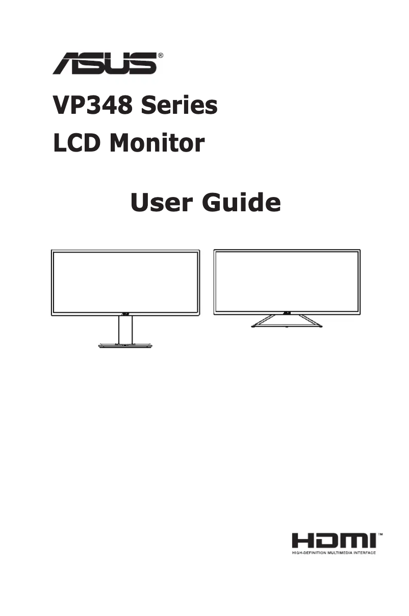 Page 1 de la notice Manuel utilisateur Asus VP348QGL