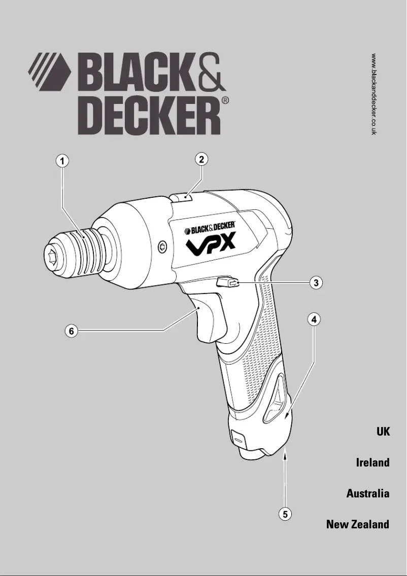 Page n°1 - Manuel utilisateur Black & Decker VPX1101