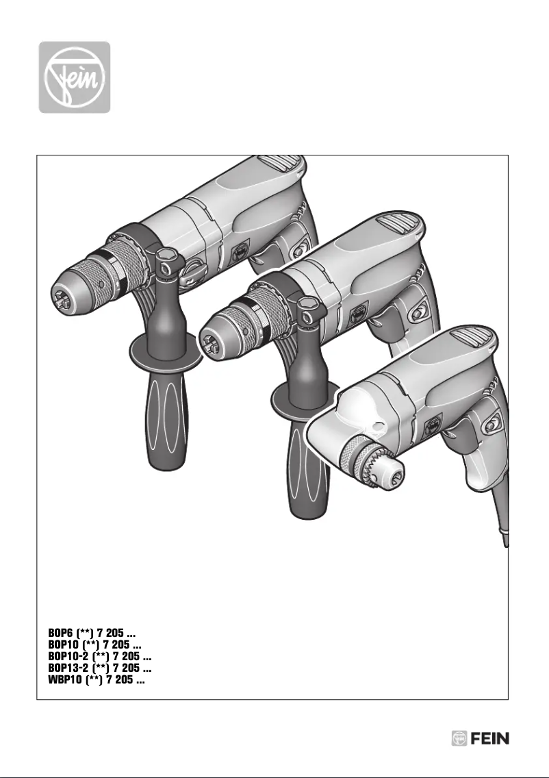 Page 1 de la notice Manuel utilisateur Fein BOP 6