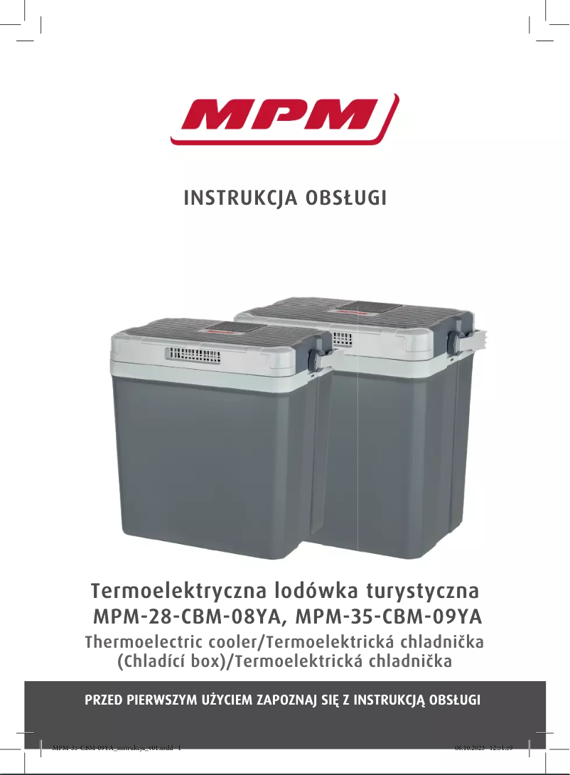Page 1 de la notice Manuel utilisateur MPM MPM-35-CBM-09A
