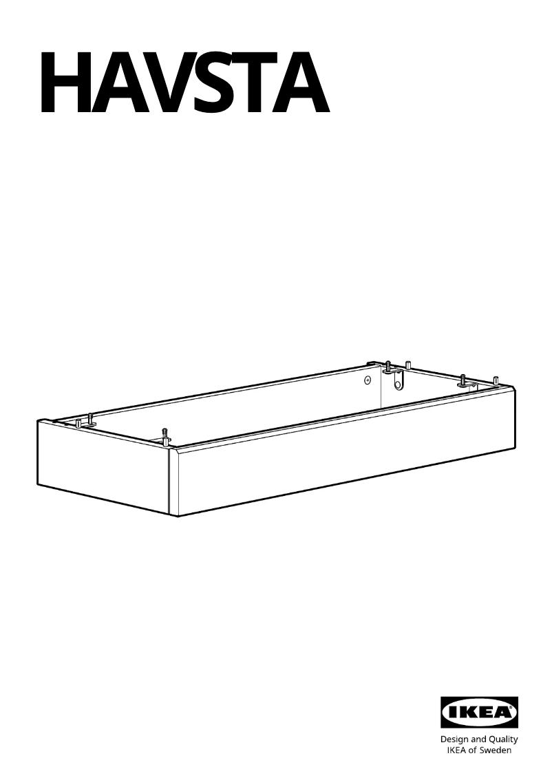 Page 1 de la notice Manuel utilisateur Ikea HAVSTA 103.886.61