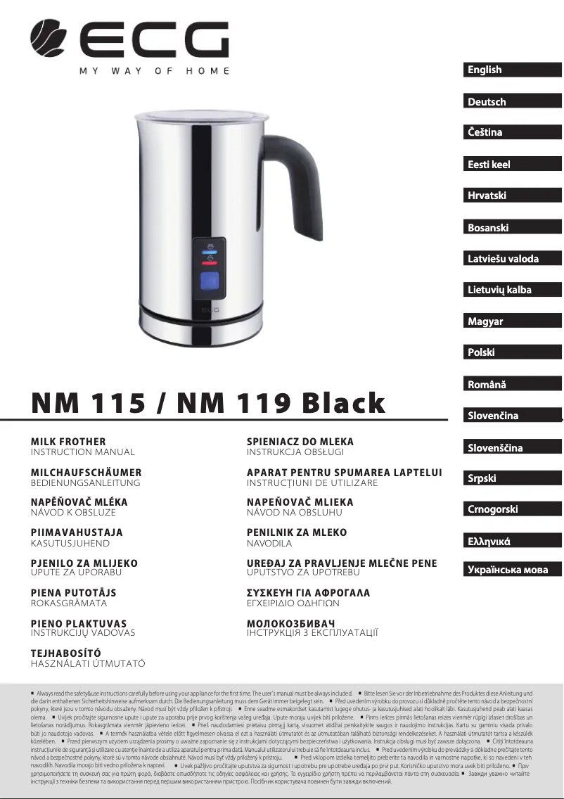 Página 1 del manual Manual de usuario ECG NM 119
