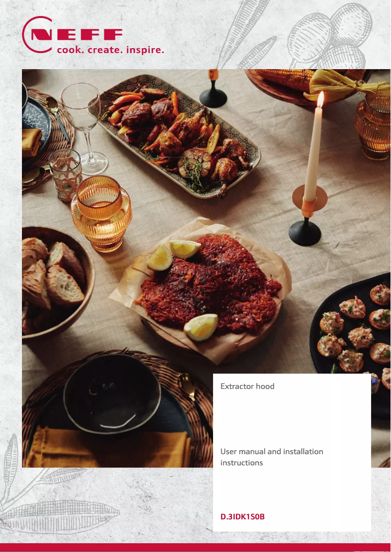 Página 1 del manual Manual de usuario Neff D83IDK1S0B