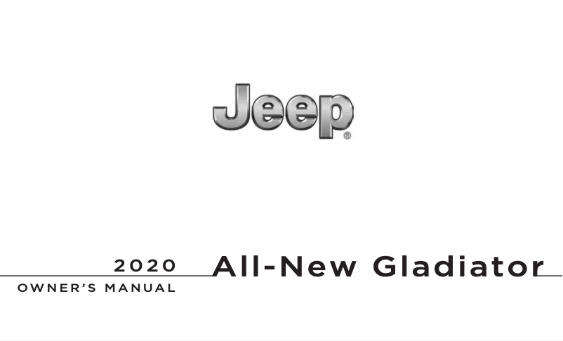 Page 1 de la notice Manuel utilisateur Jeep Gladiator (2020)