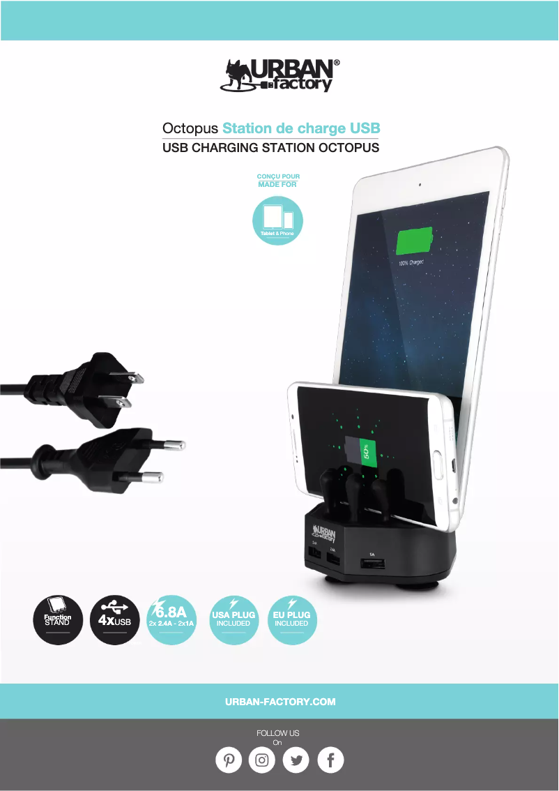 Page 1 de la notice Manuel utilisateur Urban Factory HCS02UF