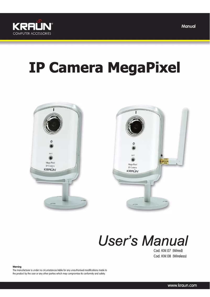 Page 1 de la notice Manuel utilisateur Kraun KW.07