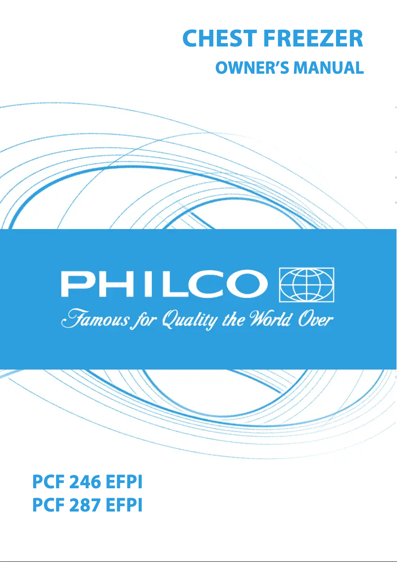 Page 1 de la notice Manuel utilisateur Philco PCF 287 EFPI