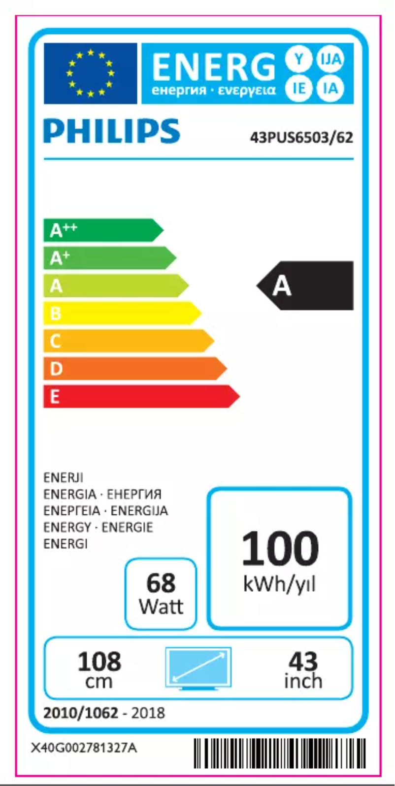 Image de la première page du manuel de l'appareil 43PUS6503