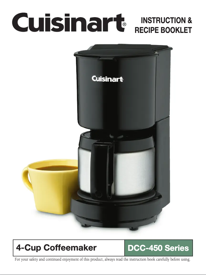 Page 1 de la notice Manuel utilisateur Cuisinart DCC-450
