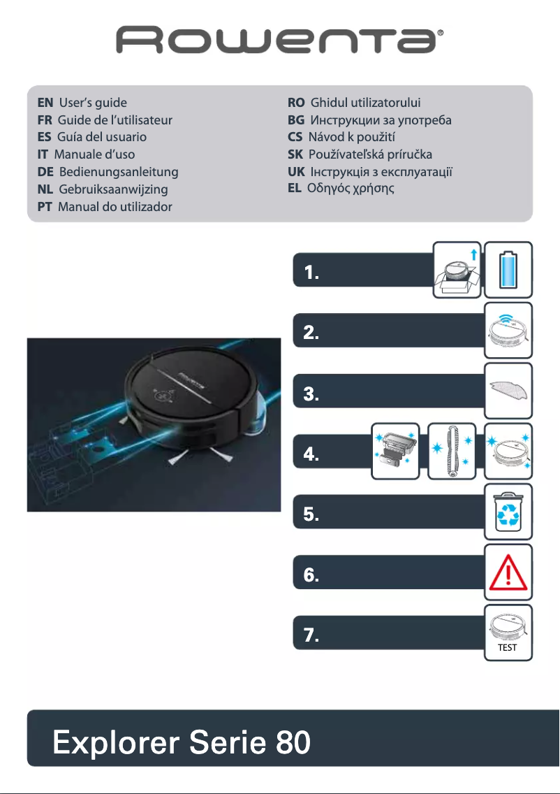 Página 1 del manual Manual de usuario Rowenta Explorer Serie 80 RR7755