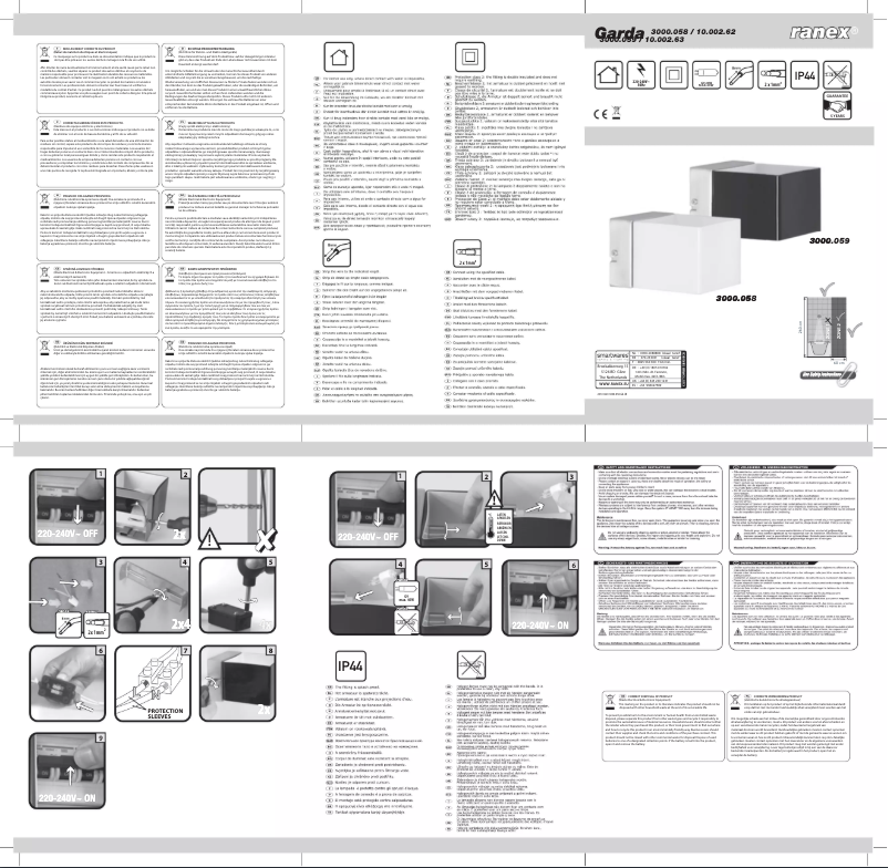 Page 1 de la notice Manuel utilisateur Ranex Garda 3000.059