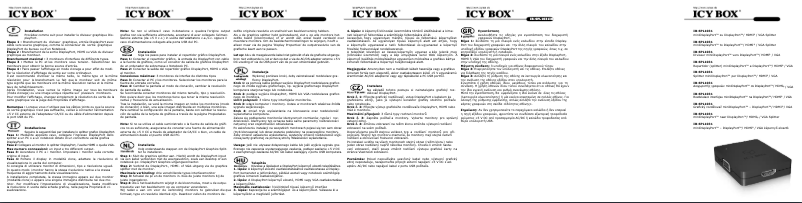Page 1 de la notice Manuel utilisateur Icy Box IB-SPL1031