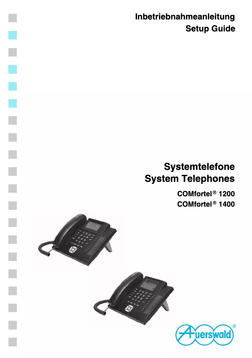 Imagen de la primera página del manual del dispositivo COMfortel 1200