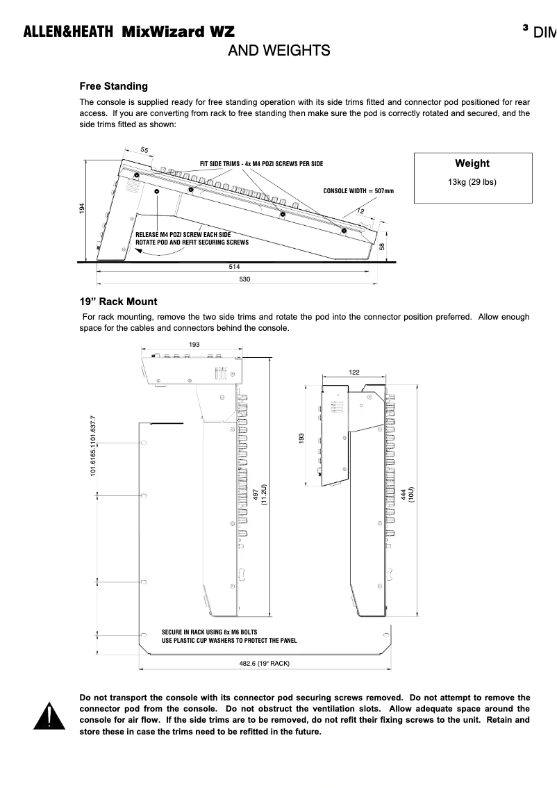 Page 1 de la notice Mode d'emploi Allen & Heath MixWizard3 16:2