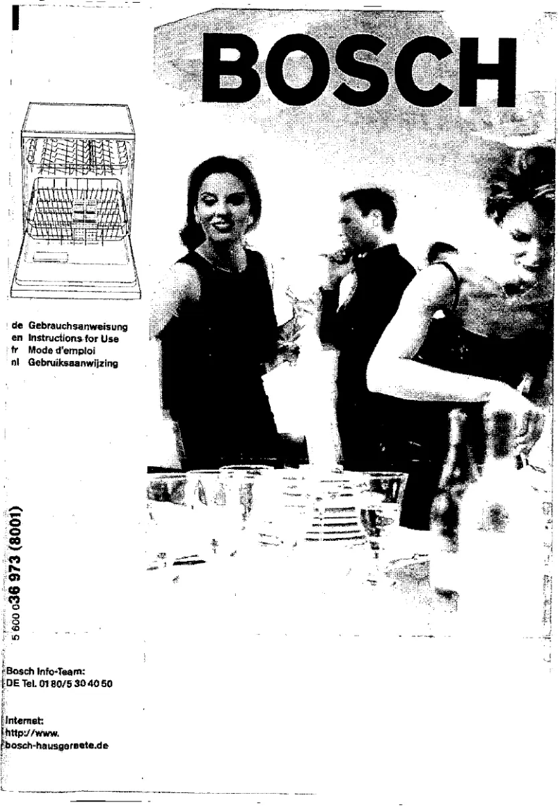 Page 1 of the manual User Manual Bosch SGS5692