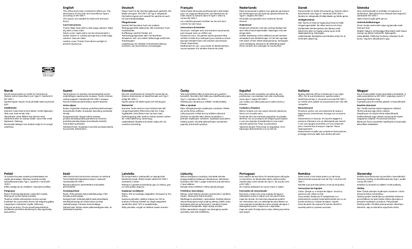 Page 1 de la notice Manuel utilisateur Ikea MULLFJÄLLET 504.729.12