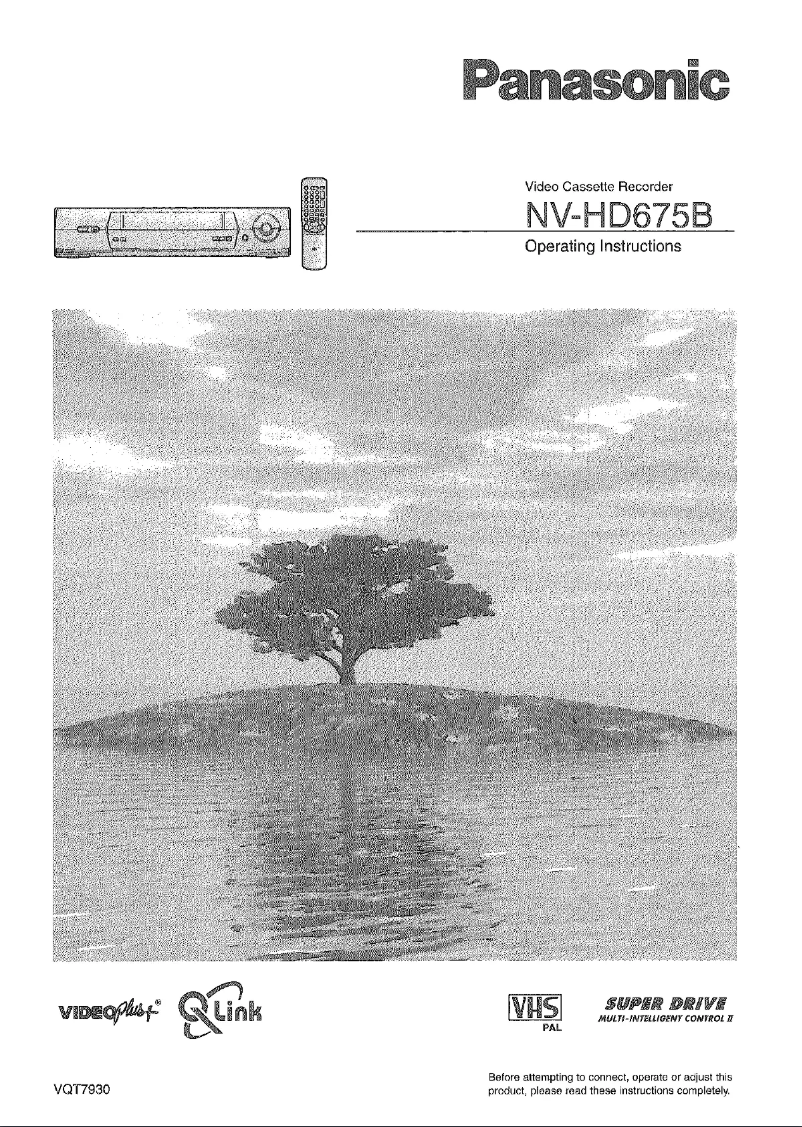 Page 1 de la notice Manuel utilisateur Panasonic NV-HD675B