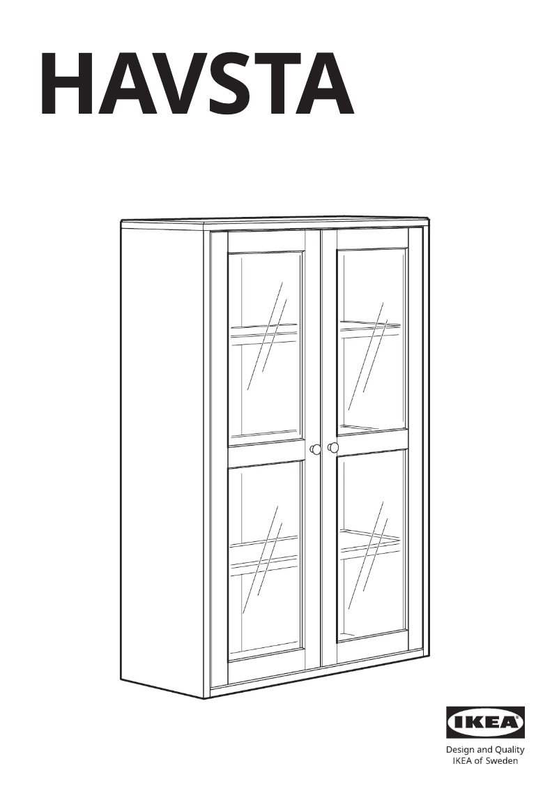 Page 1 de la notice Manuel utilisateur Ikea HAVSTA 104.151.98