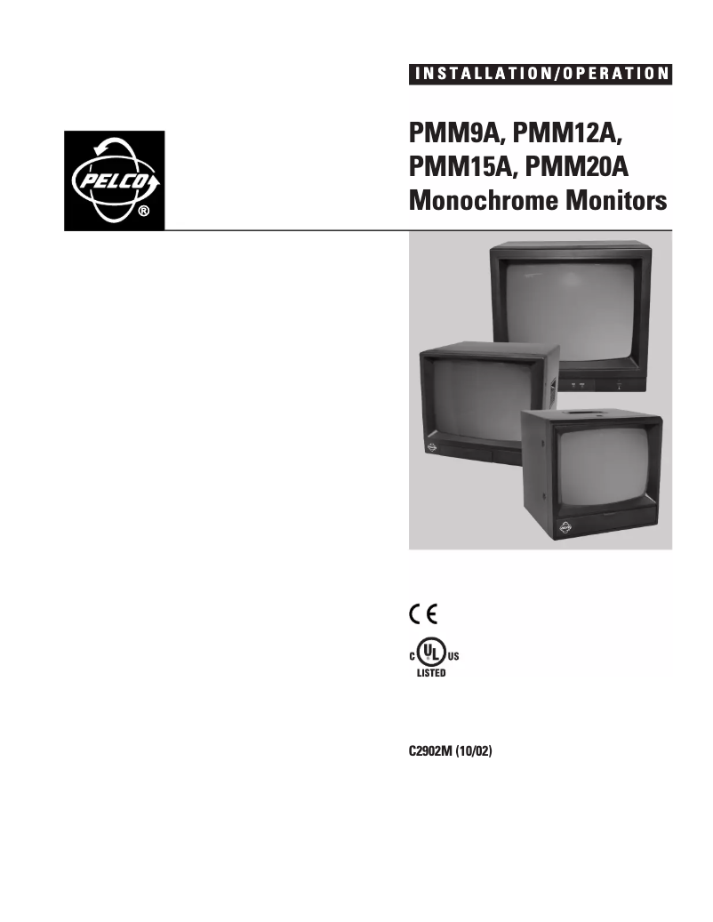 Página 1 del manual Manual de usuario Pelco PMM15A