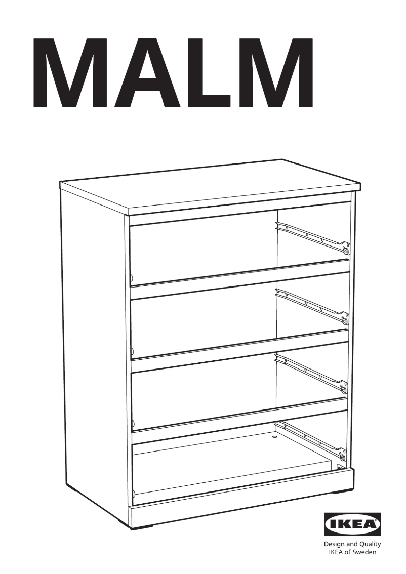 Page 1 de la notice Manuel utilisateur Ikea MALM 704.035.74