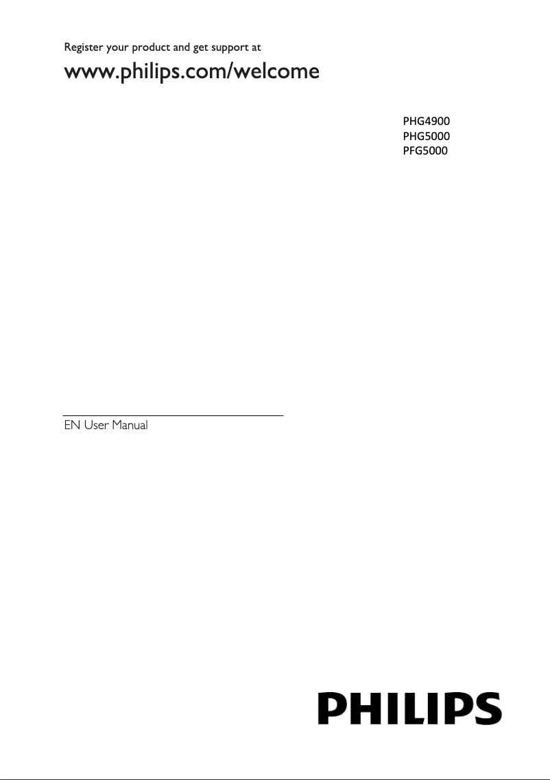 Image de la première page du manuel de l'appareil 40PFG5000