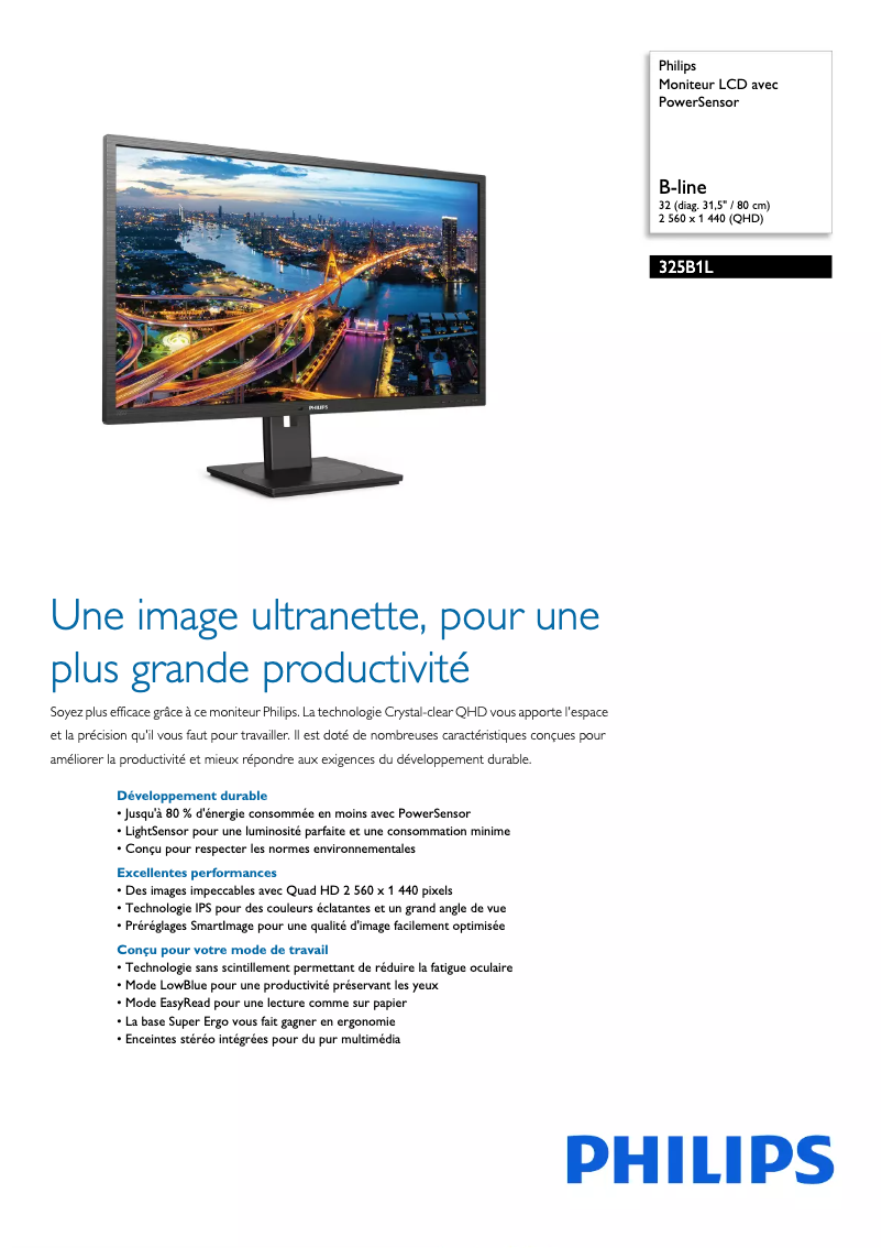 Image de la première page du manuel de l'appareil B Line 325B1L