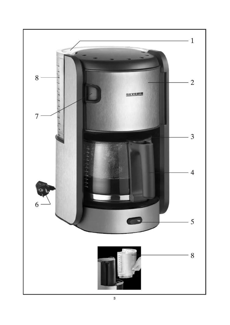 Page 1 of the manual User Manual Severin KA 4772