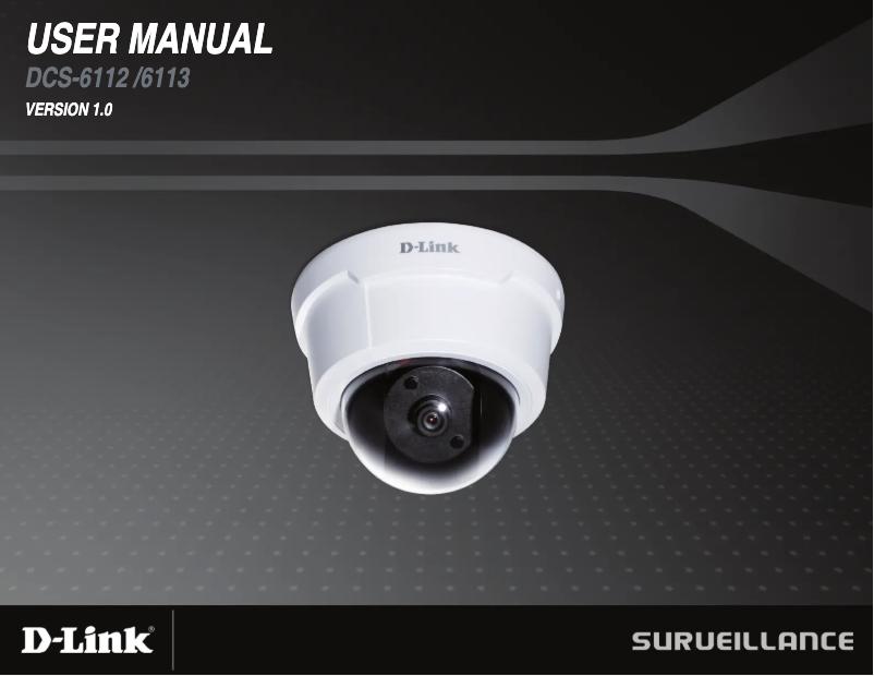 Page 1 de la notice Manuel utilisateur D-Link DCS-6113