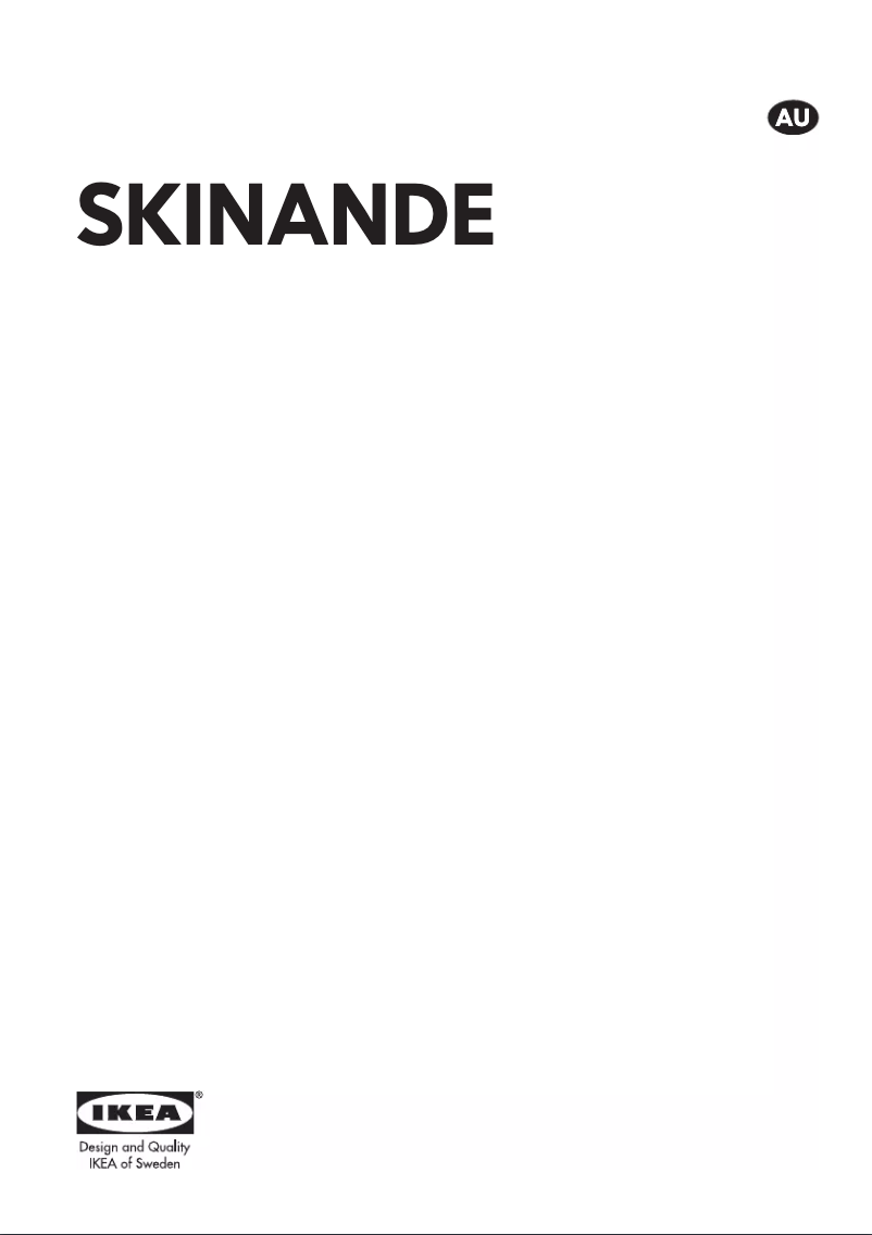 Page 1 de la notice Manuel utilisateur Ikea Skinande