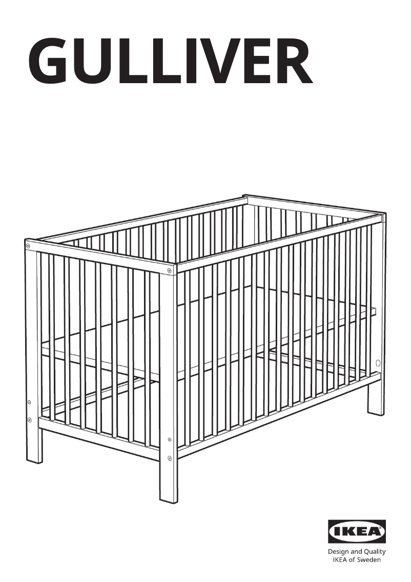 Page 1 de la notice Manuel utilisateur Ikea GULLIVER 205.895.03