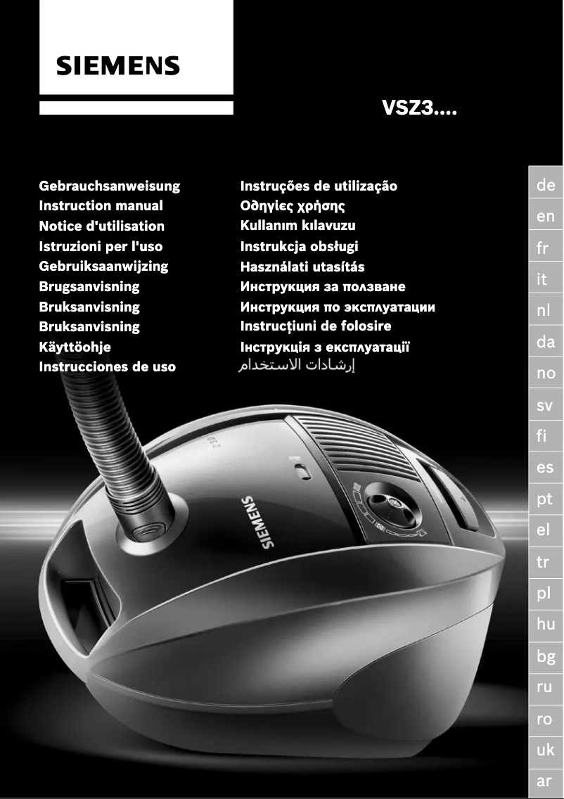 Page 1 de la notice Manuel utilisateur Siemens Super XS Dino VS51A21