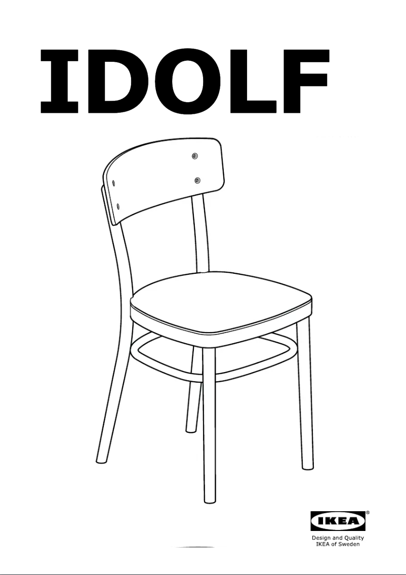 Page 1 de la notice Instructions / montage Ikea IDOLF