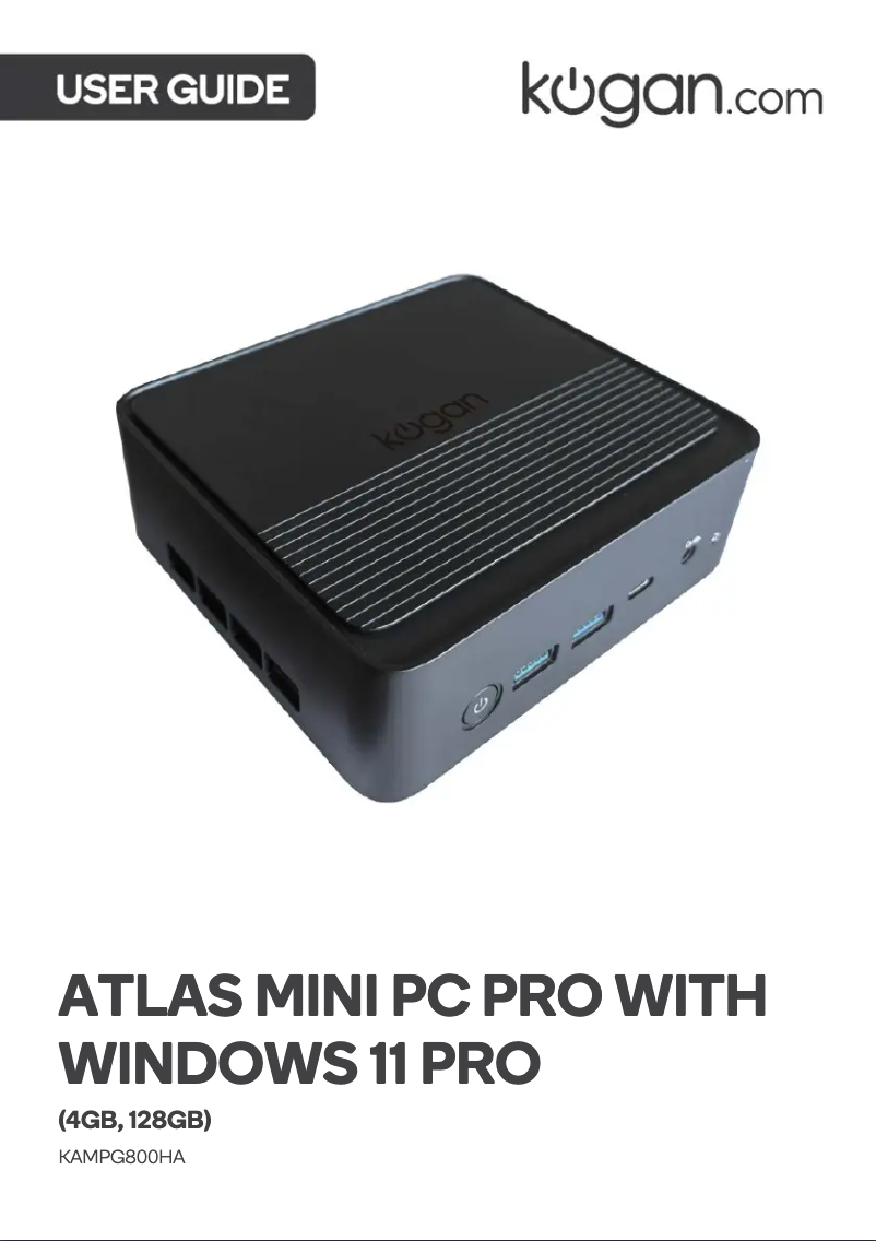 Page 1 de la notice Manuel utilisateur Kogan KAMPG800HA