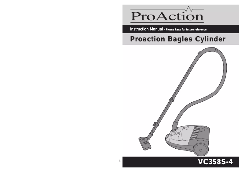 Página 1 del manual Manual de usuario ProAction VC358S-4