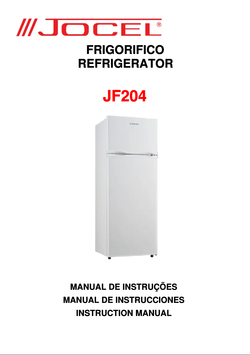 Page 1 de la notice Manuel utilisateur Jocel JF204