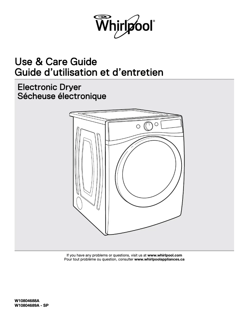 Página 1 del manual Manual de usuario Whirlpool WED92HEFC
