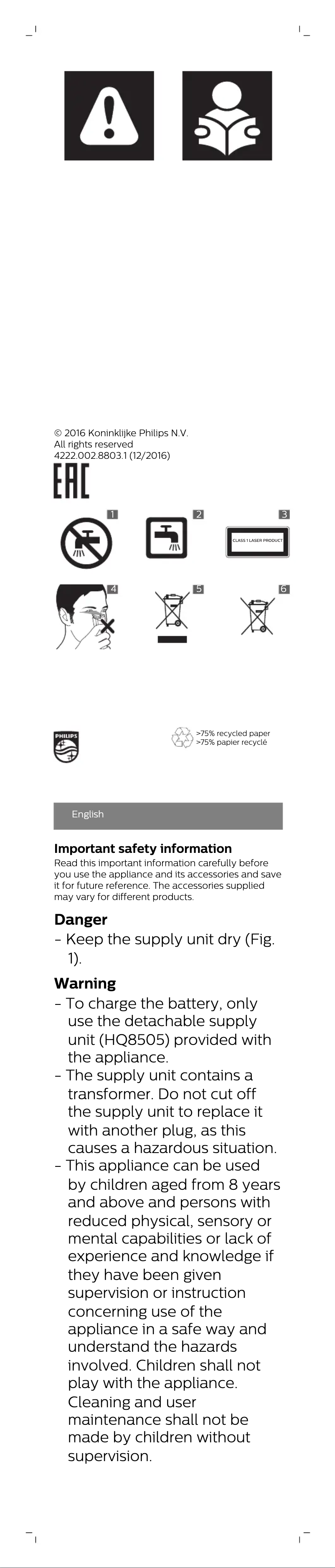 Página 1 del manual Manual de usuario Philips Series 9000 BT9297
