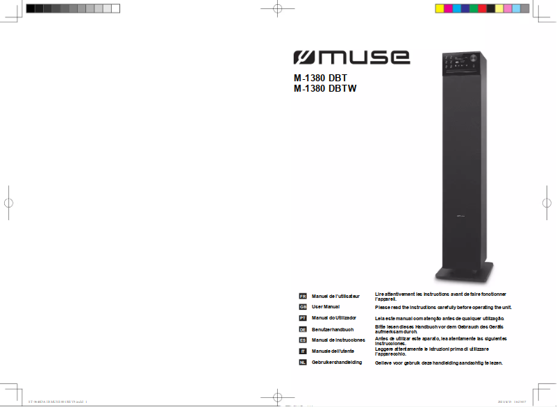 Page 1 de la notice Manuel utilisateur Muse M-1380 DBTW