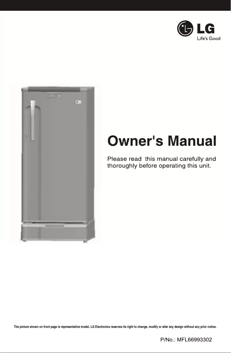 Page 1 de la notice Manuel utilisateur LG GL-195OM4