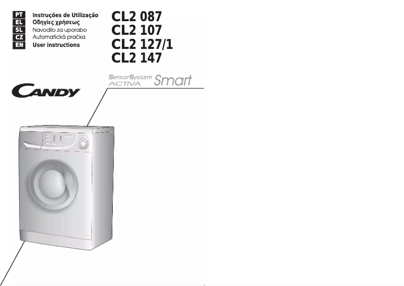 Page 1 of the manual User Manual Candy Cl 2147