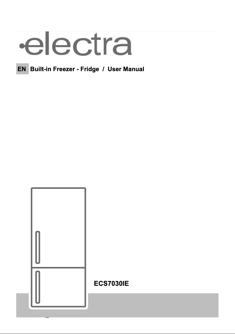 Page 1 de la notice Manuel utilisateur Electra ECS7030IE