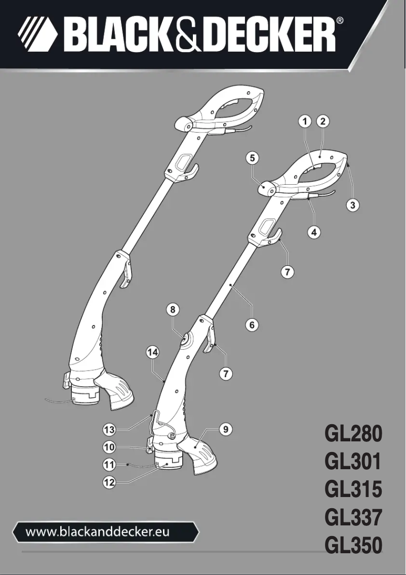 Page 1 de la notice Manuel utilisateur Black & Decker GL337