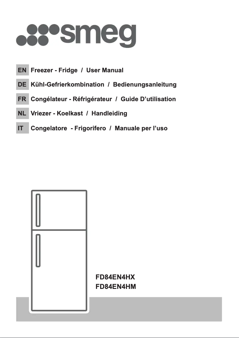 Page 1 de la notice Brochure Smeg FD84EN4HX