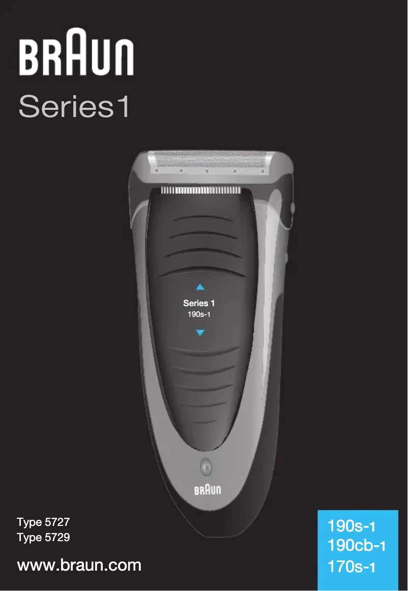 Page 1 de la notice Manuel utilisateur Braun Series 1 190cb-1