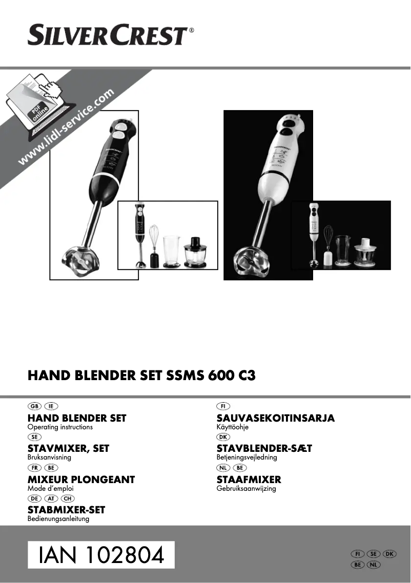 Página 1 del manual Manual de usuario SilverCrest SSMS 600 D1