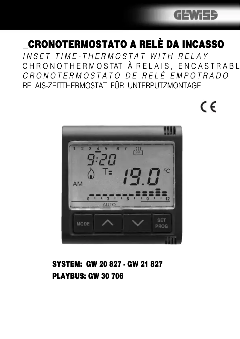 Página 1 del manual Manual de usuario Gewiss GW21827